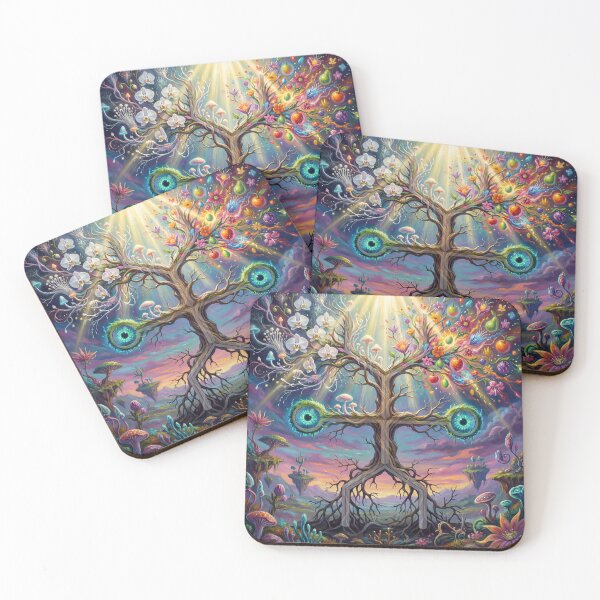 Item preview, Realize | Sacred Circuits Glyph #11 – Surreal Visionary Awakening Art designed and sold by FreqEncodedArt.