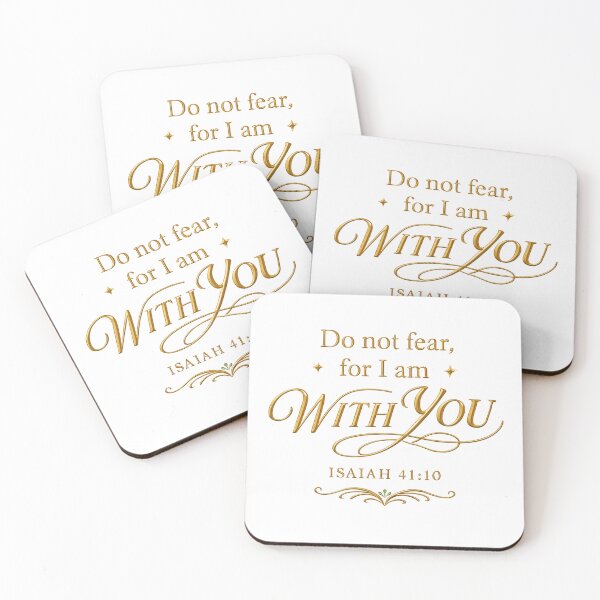 Item preview, Do Not Fear For I Am With You – Isaiah 41:10 Bible Verse designed and sold by Blessed Digital Prints.