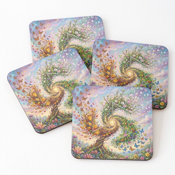 Item preview, Transform | Sacred Circuits Glyph #13 – Surreal Nature Metamorphosis Art designed and sold by FreqEncodedArt.
