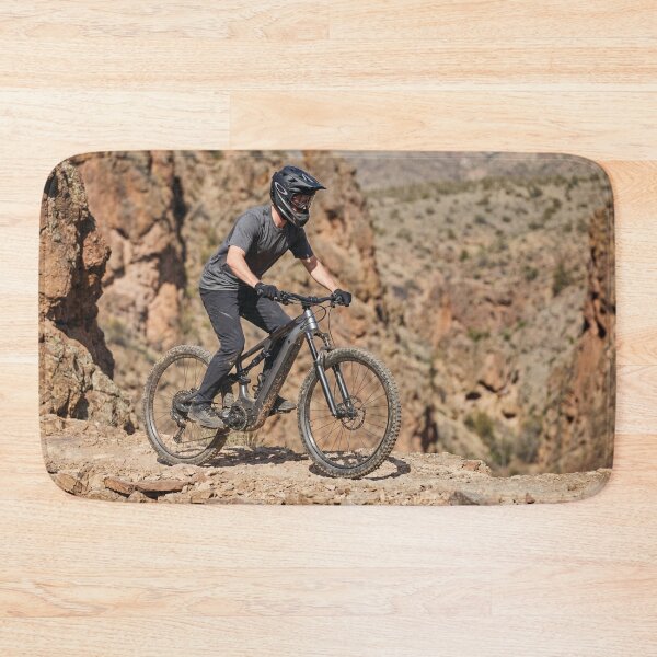Item preview, “eMTB Biker Exploring Remote Canyon Trails” designed and sold by Hinson MTB Visuals.