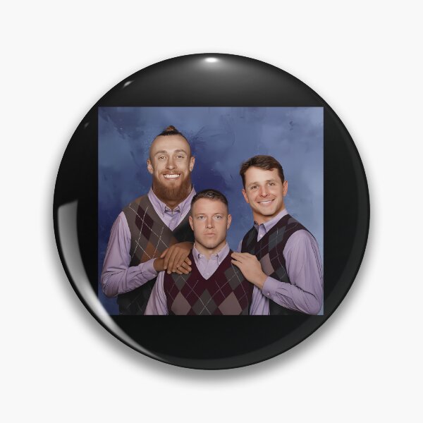 Item preview,  Christian Mccaffrey George Kittle Brock Prudy Step Brothers Football San Francisco Football  designed and sold by Bheast101.