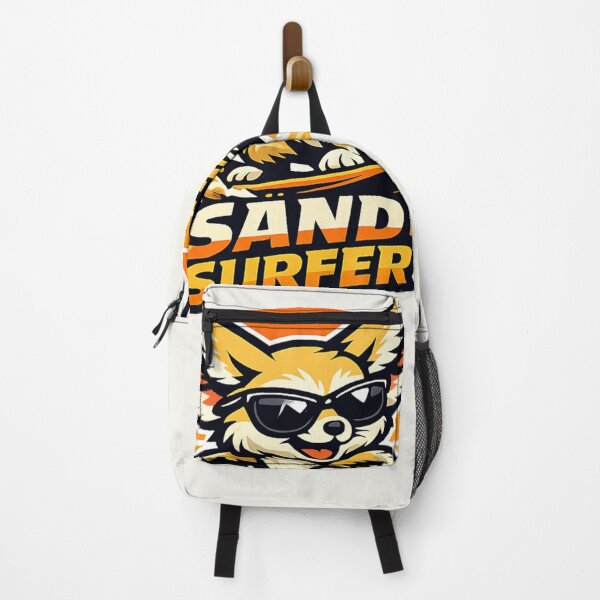 Item preview, Sand Surfer Fennec Fox – Cute Desert Surfing Fox With Sunglasses designed and sold by JonelCrafts.