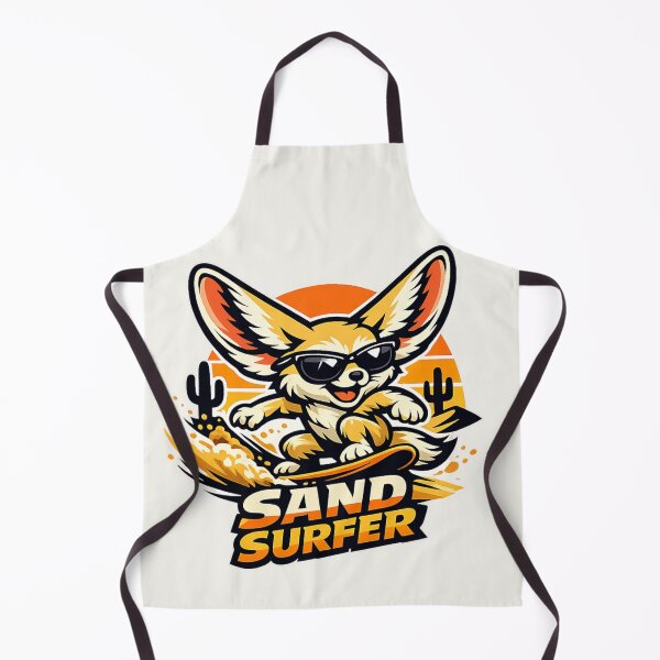 Item preview, Sand Surfer Fennec Fox – Cute Desert Surfing Fox With Sunglasses designed and sold by JonelCrafts.
