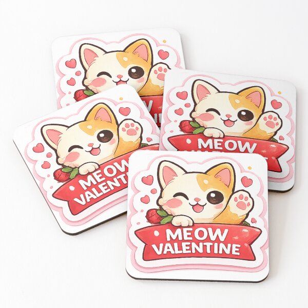 Item preview, ?? MEOW VALENTINE – Cute Cat Valentine Gift ? designed and sold by AestheticLoveArt.