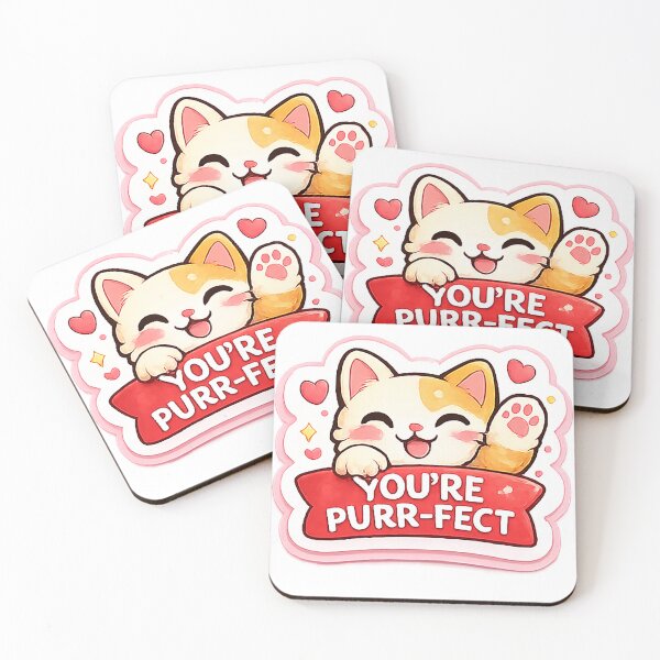 Item preview, ?? YOU’RE PURR-FECT – Cute Cat Valentine Gift designed and sold by AestheticLoveArt.