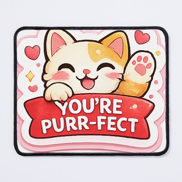 Item preview, ?? YOU’RE PURR-FECT – Cute Cat Valentine Gift designed and sold by AestheticLoveArt.