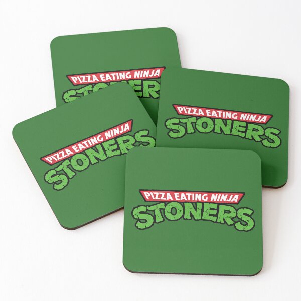 Item preview, Pizza Eating Ninja Stoners - TMNT Inspired Parody Logo designed and sold by JawKneeArt.