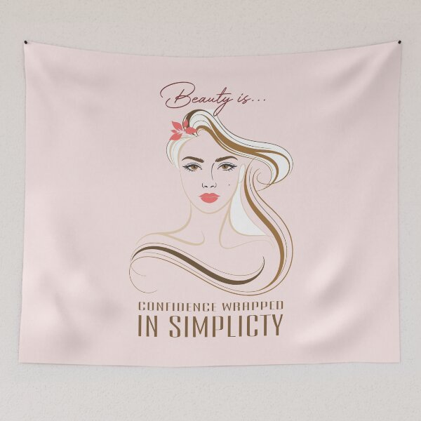 Item preview, "Beauty is..." collection, Confidence wrapped in simplicity designed and sold by ArtGMerch.