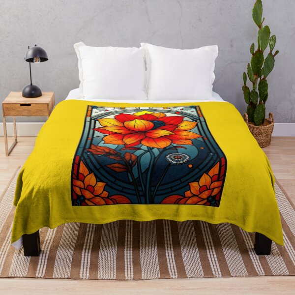 Item preview, Sci-fi Floral Stained Glass designed and sold by Sachie's Studio.