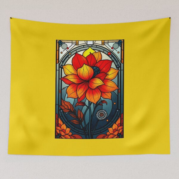 Item preview, Sci-fi Floral Stained Glass designed and sold by Sachie's Studio.