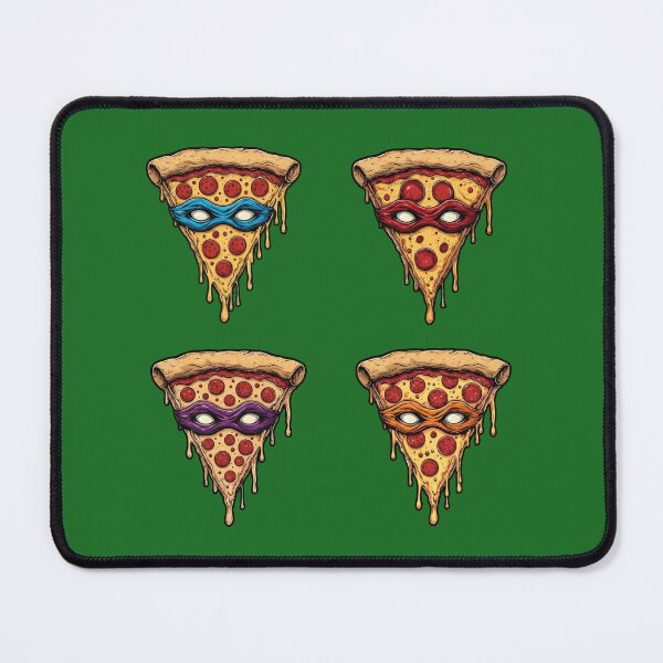 Item preview, Four Masked Pizza Slices - TMNT Inspired Ninja Parody designed and sold by JawKneeArt.