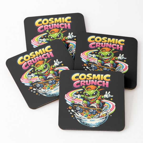 Item preview, Cosmic Crunch Alien – 90s Cartoon Skate Cereal Parody designed and sold by JonelCrafts.