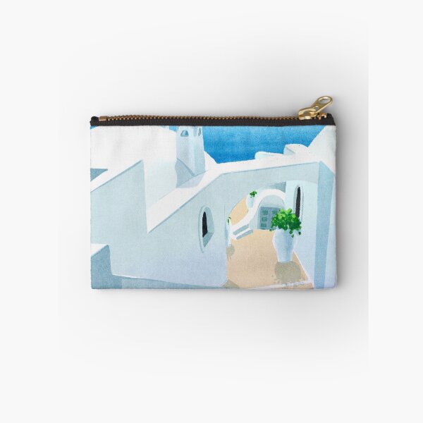Item preview, Path to the Blue: Iconic White Stairs of Santorini  designed and sold by QamarART Paintings.