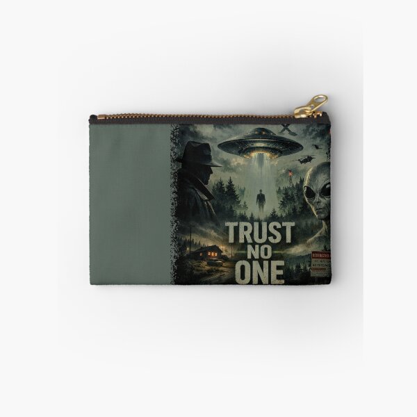 Item preview, Trust No One - Retro Alien Conspiracy UFO Art designed and sold by Dimu Co..