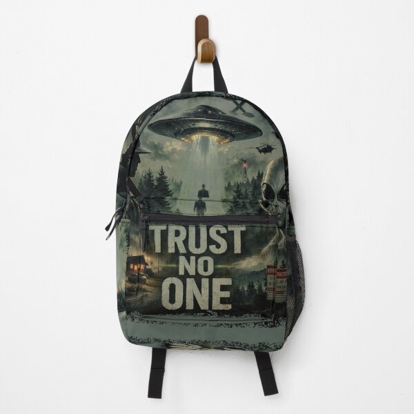 Item preview, Trust No One - Retro Alien Conspiracy UFO Art designed and sold by Dimu Co..
