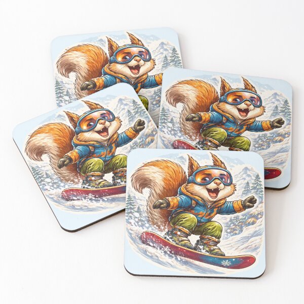 Item preview, Snowboard Squirrel - Winter Sports Animal designed and sold by Myra365Art.