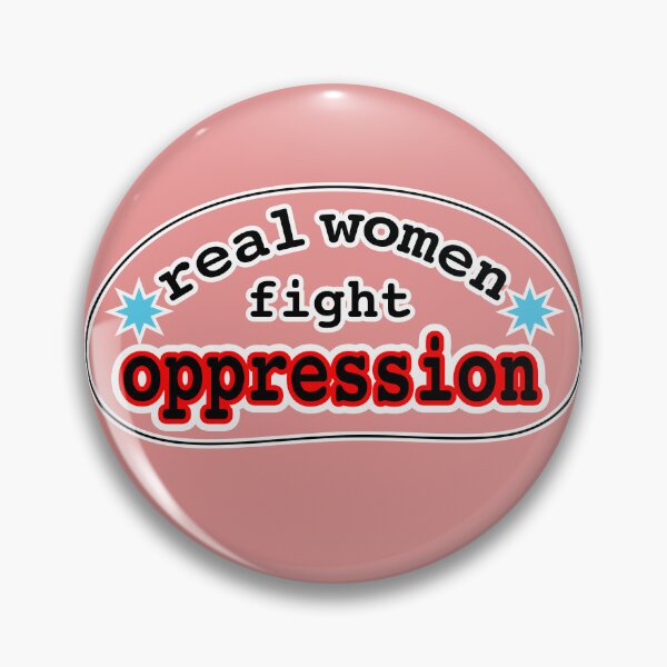 Item preview, Real women fight oppression, pink background designed and sold by mntimg.