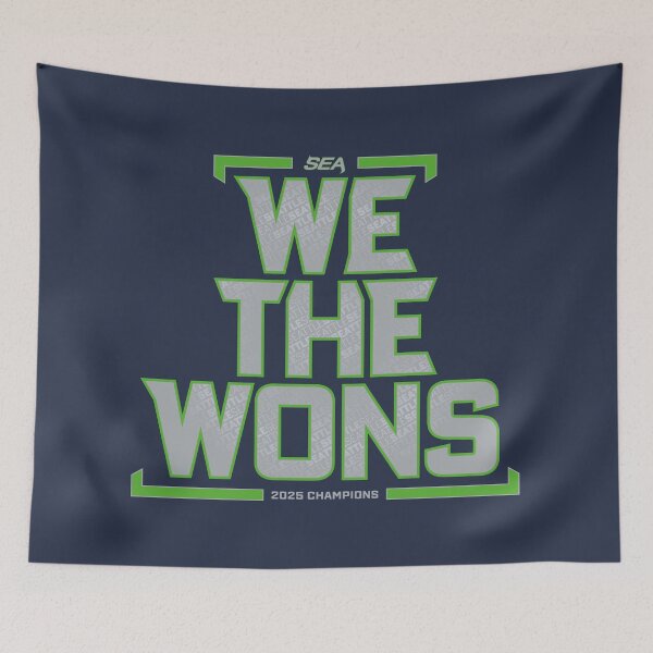 Item preview, WE THE WONS - Seattle - 2025 Champions (Navy) designed and sold by GX3-Creative.
