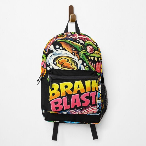 Item preview, Brain Bites – 90s Cartoon Cereal Parody Neon Art designed and sold by JonelCrafts.