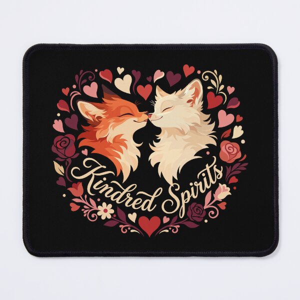 Item preview, Kindred Spirits - Bohemian Fox Love & Floral Heart designed and sold by ScitechPixel.