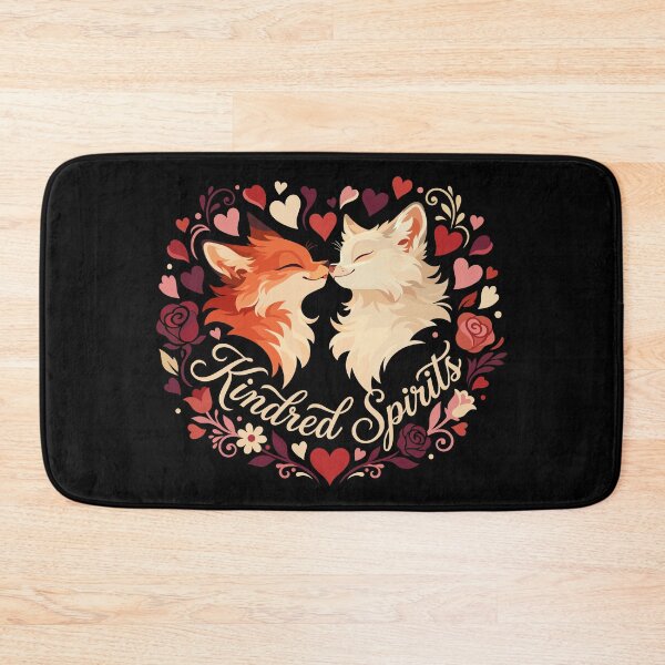 Item preview, Kindred Spirits - Bohemian Fox Love & Floral Heart designed and sold by ScitechPixel.
