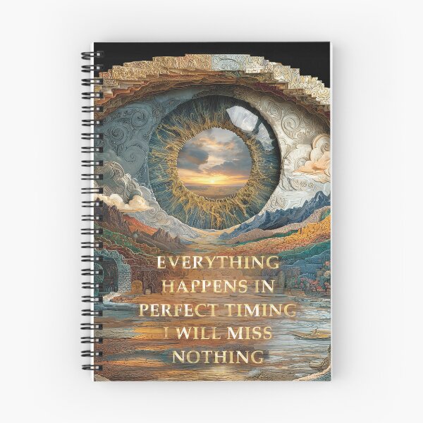 Item preview, "Everything Happens In Perfect Timing I Will Miss Nothing" | Hour of Power Series Poster 1 designed and sold by FreqEncodedArt.