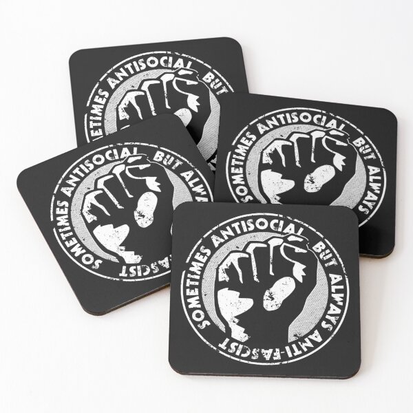 Item preview,  Sometimes Antisocial Always Anti-Facist designed and sold by DutyIsOp.