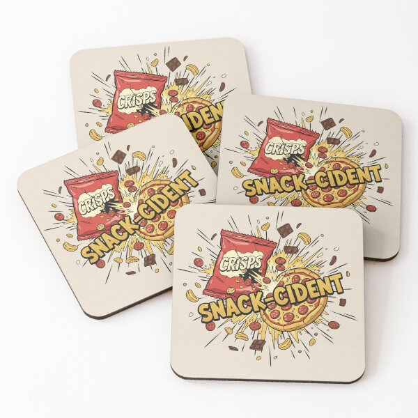 Item preview, Snack-cident – Chaotic Snack Food Crash Streetwear Illustration designed and sold by JonelCrafts.