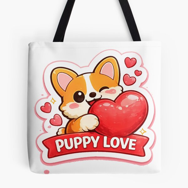Item preview, ? Puppy Love – Cute Dog Valentine Design ? designed and sold by AestheticLoveArt.