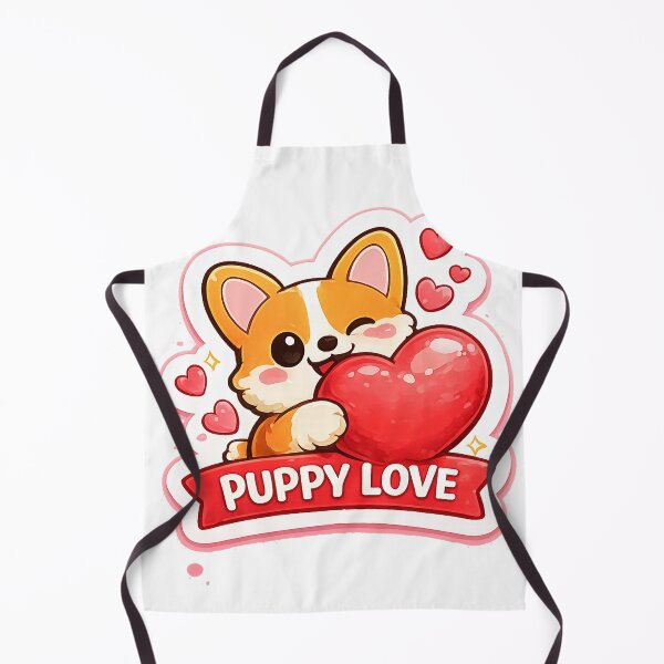 Item preview, ? Puppy Love – Cute Dog Valentine Design ? designed and sold by AestheticLoveArt.
