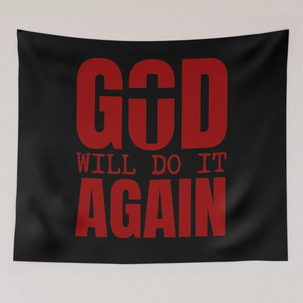 Item preview, God Will Do It Again – Faith and Hope Christian - Red Design designed and sold by MoriaStore.