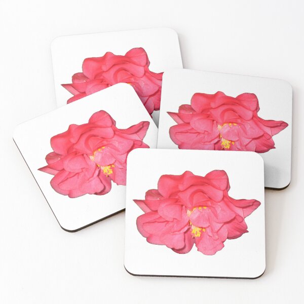 Item preview, Dark Pink Ruffles of a Splendid Camellia Die Cut designed and sold by JoyousArt4u.