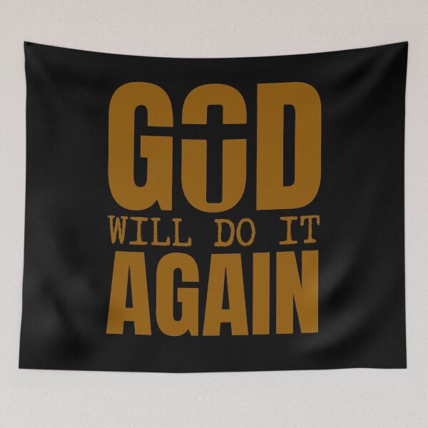Item preview, God Will Do It Again – Faith and Hope Christian - Brown Design designed and sold by MoriaStore.