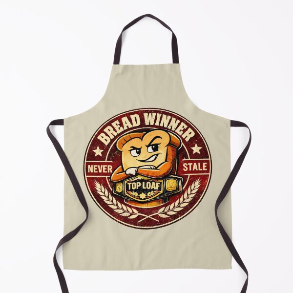Item preview, Bread Winner Never Stale – Top Loaf Funny Vintage Bakery Pun Design designed and sold by Forged in the Warp.