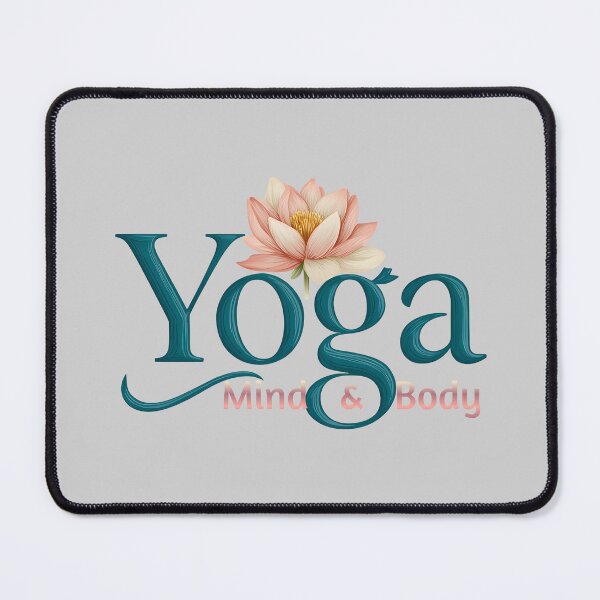 Item preview, Serene Yoga Meditation Lotus Typography designed and sold by LoudVictory.