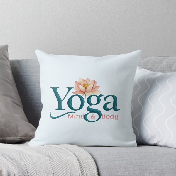 Item preview, Serene Yoga Meditation Lotus Typography designed and sold by LoudVictory.