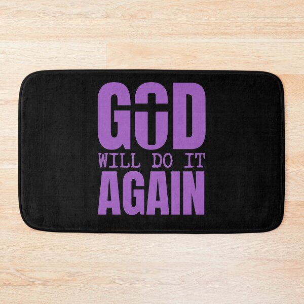 Item preview, God Will Do It Again – Faith and Hope Christian - Purple Design designed and sold by MoriaStore.