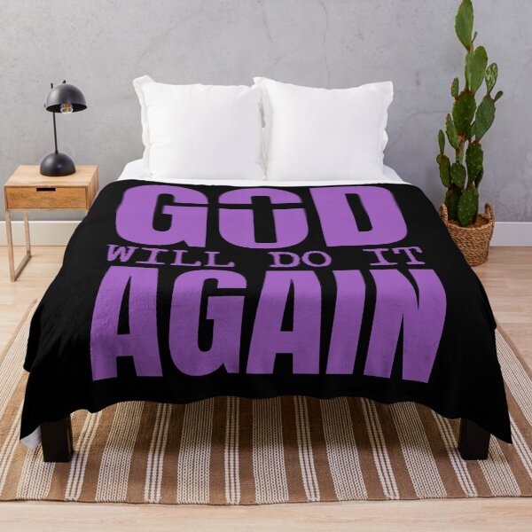 Item preview, God Will Do It Again – Faith and Hope Christian - Purple Design designed and sold by MoriaStore.