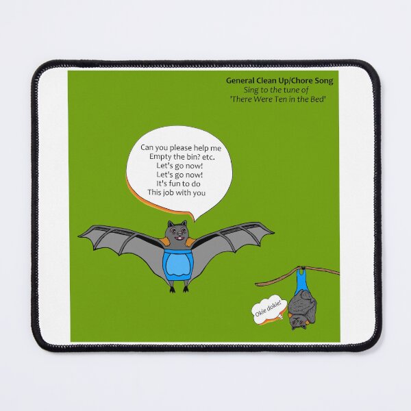 Item preview, General Cleaning Song - There Were Ten in the Bed designed and sold by tuneinwithamy.