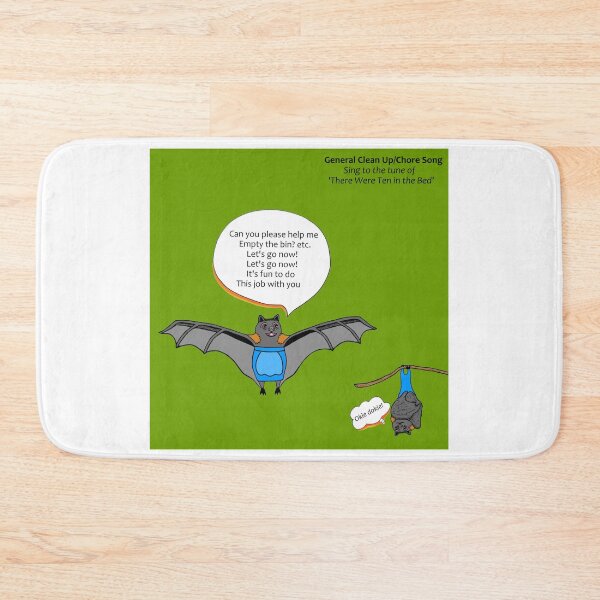 Item preview, General Cleaning Song - There Were Ten in the Bed designed and sold by tuneinwithamy.