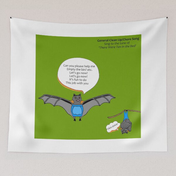 Item preview, General Cleaning Song - There Were Ten in the Bed designed and sold by tuneinwithamy.