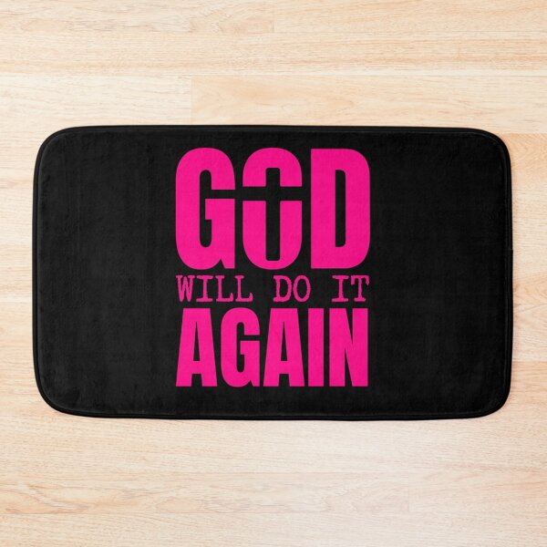 Item preview, God Will Do It Again – Faith and Hope Christian - Pink Design designed and sold by MoriaStore.