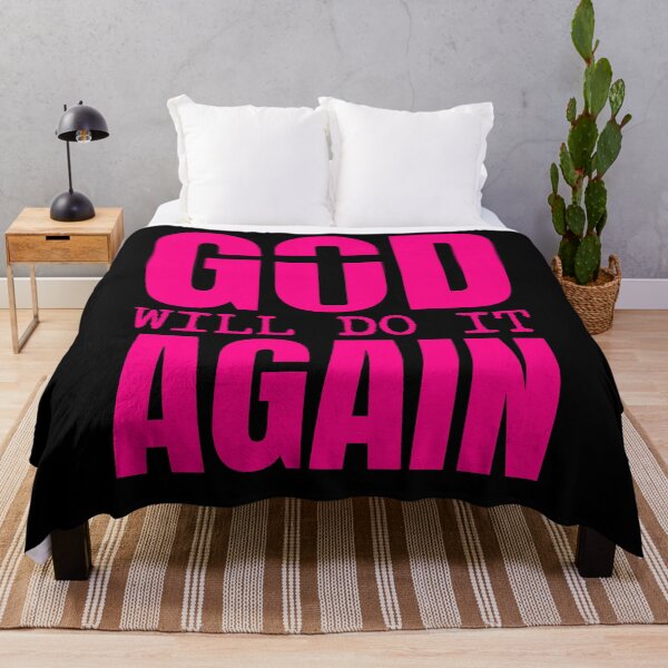 Item preview, God Will Do It Again – Faith and Hope Christian - Pink Design designed and sold by MoriaStore.
