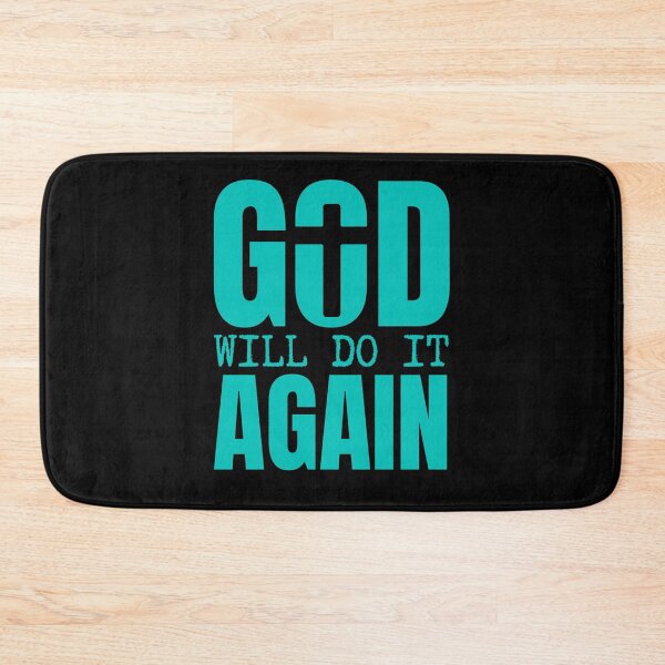 Item preview, God Will Do It Again – Faith and Hope Christian - Sky Blue Design designed and sold by MoriaStore.