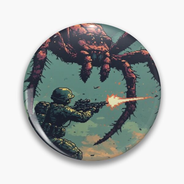 Item preview, Shooting Game Inspired - Giant Spider Attacks designed and sold by SuperVenus.