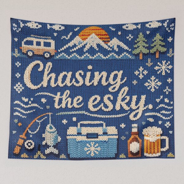 Item preview, Chasing the esky Australia Camping Knitting Pattern Design designed and sold by Mauswohn.