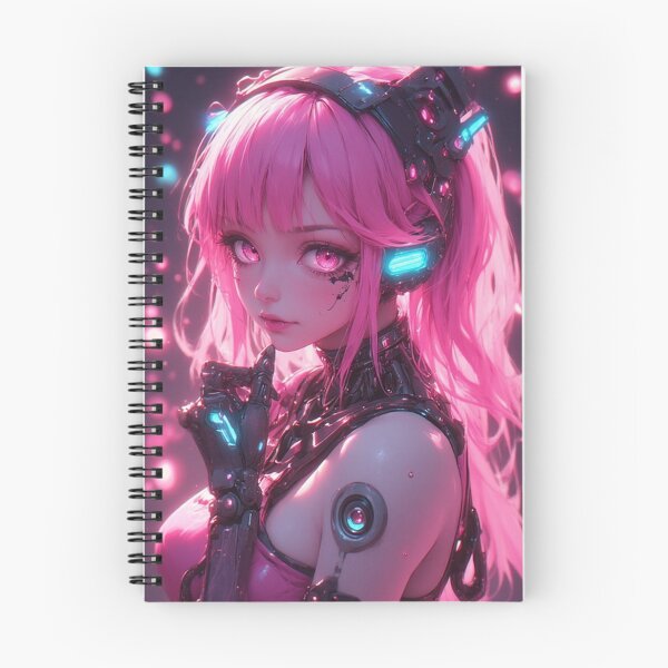 Item preview, Cute pink robot girl designed and sold by ArtsJulian.