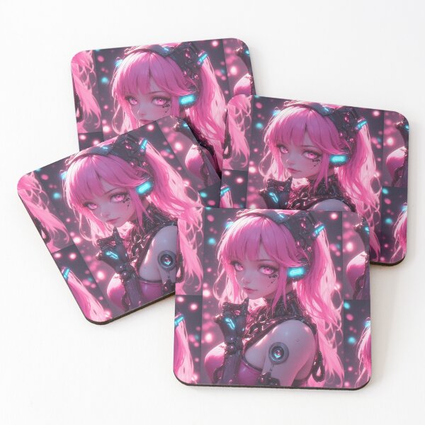 Item preview, Cute pink robot girl designed and sold by ArtsJulian.