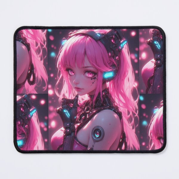 Item preview, Cute pink robot girl designed and sold by ArtsJulian.