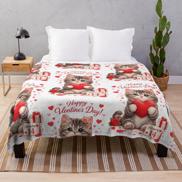 Item preview, Happy Saint Valentine's Day Cat Heart designed and sold by Arte Cartoon From TagTeam Group.